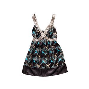 L.N. San Francisco Y2K Geometric Print Top – Size S